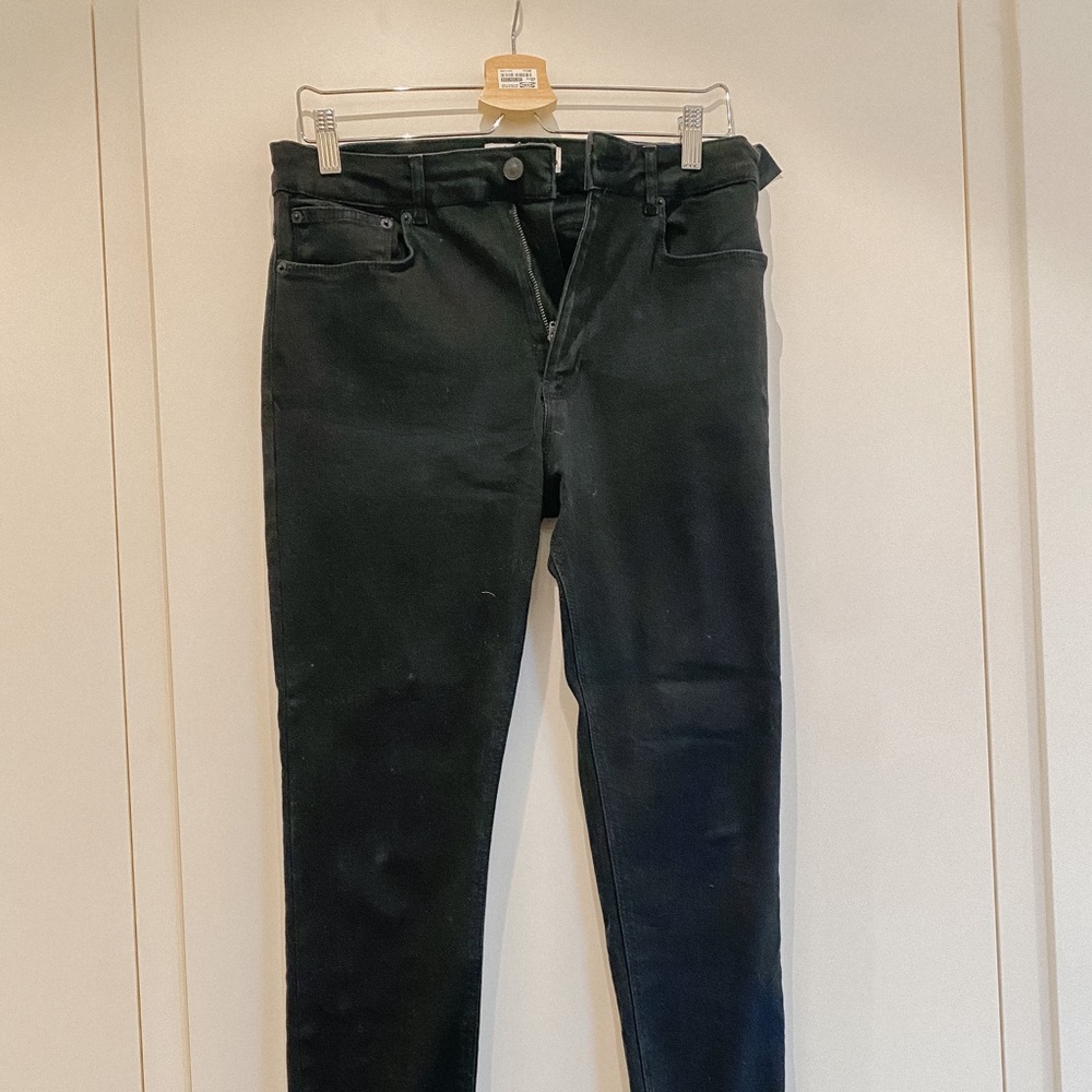 Zara dark black denim stretch.